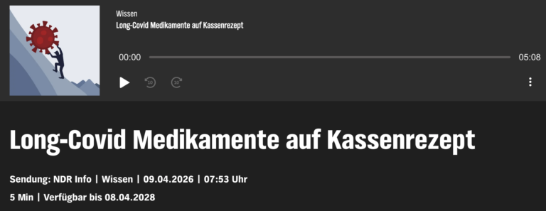 NDR Info: Long-Covid Medikamente auf Kassenrezept